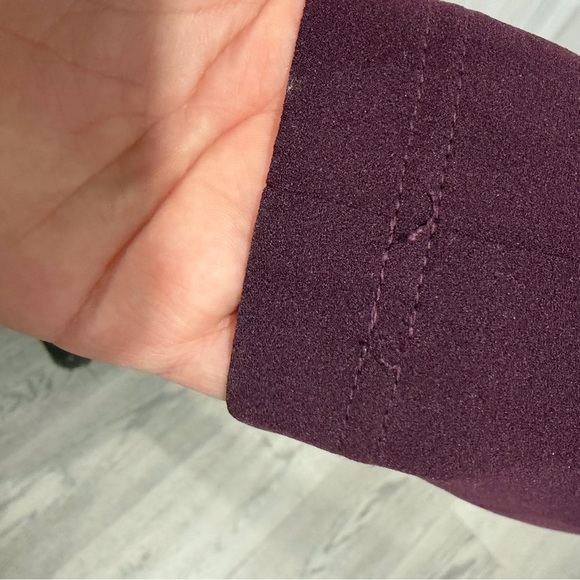 Calvin Klein Deep Purple Long Sleeve Dress Round Neck - Picture 6 of 8